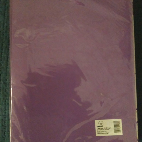 Typotrust Clear Book A4 60 Pockets new, purple