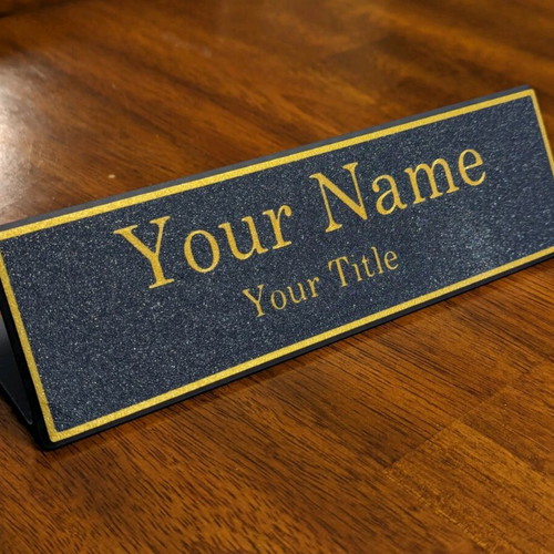 Custom nameplate with your name and title new