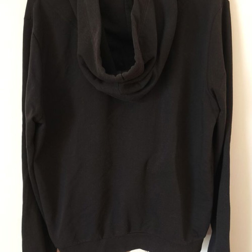 H&M jacket used with hood and pockets, size M, black