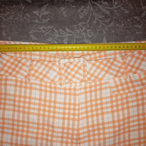 F&F Summer Culotte XL White-Orange Checked Like New