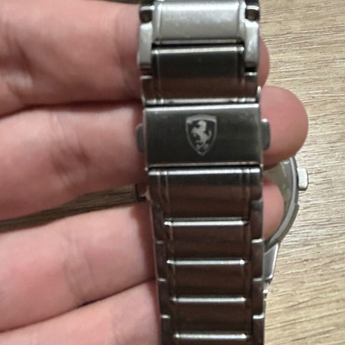 Scuderia Ferrari silver watch like new with box
