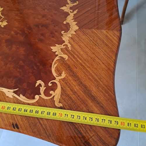 Solid Marquetry Coffee Table Antique