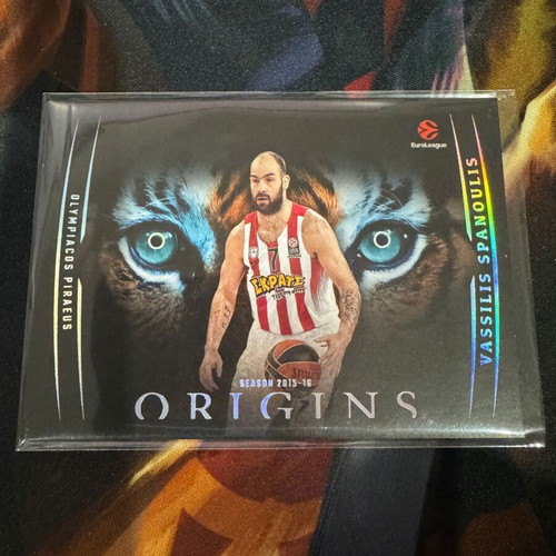 Panini Origins EuroLeague 2025-26 Vassilis Spanoulis Tiger Eyes Case Hit
