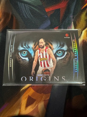 Panini Origins EuroLeague 2025-26 Vassilis Spanoulis Tiger Eyes Case Hit
