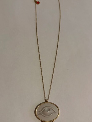 Eye necklace Anna Maria Mazaraki like new, beige and gold