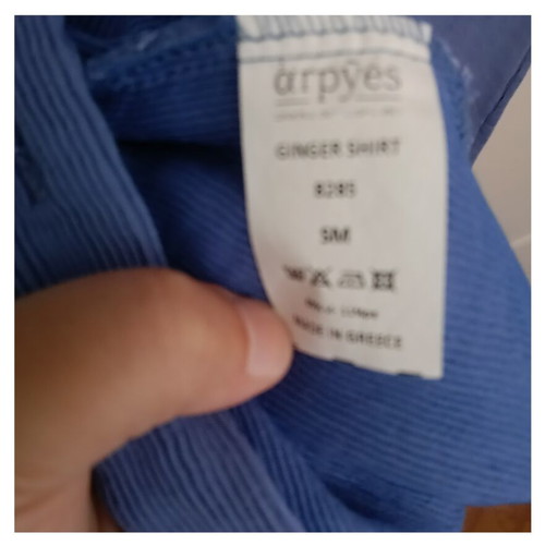 Arpyes long shirt like new, size S, blue