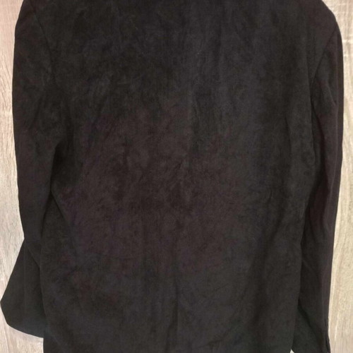 Men's black velvet coat used, size XL
