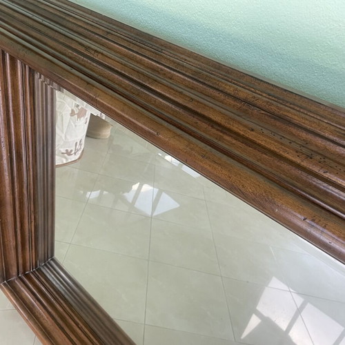 Kourtis Collectible Wall Mirror with Solid Wood Frame, Like New