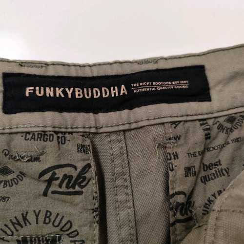 Funky Buddha cargo pants men's khaki new