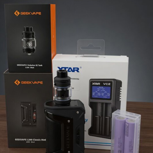 Geekvape L200 Classic 200W Black with Z Subohm SE Tank 5.5ml like new