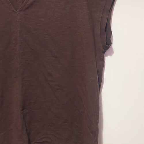 Ovs Fashion Brown Cotton T-shirt like new, size 4XL