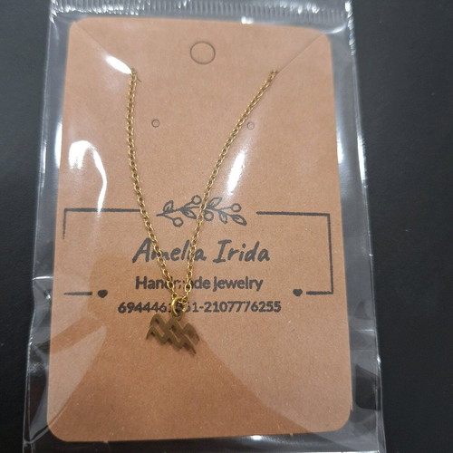 Stainless steel zodiac necklaces new in gold and silver colors
