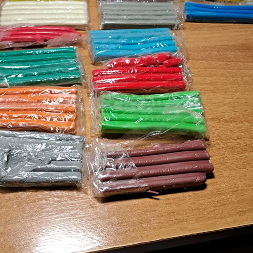 Plasticine used, pack all together