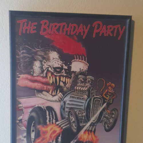 The Birthday Party band poster, Junk Yard, 32×23cm framed