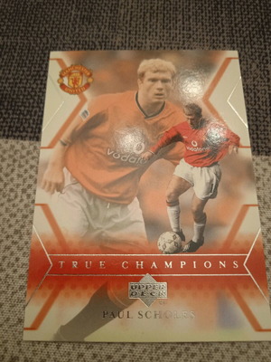 Paul Scholes Upper Deck True Champions Manchester United card new