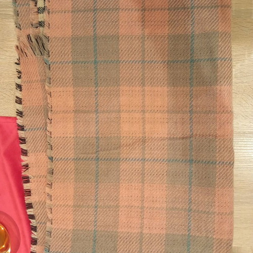Wool scarf like new, colorful double-sided