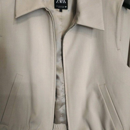 Zara set pants XS and vest Small like new, beige