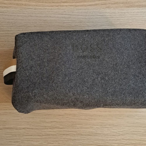 Hugo Boss toiletry bag gray new