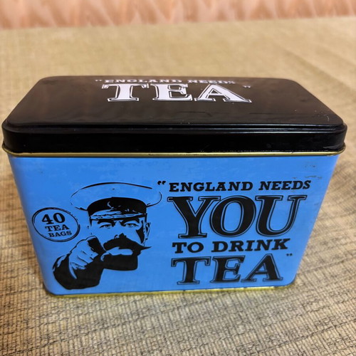 New English Teas Collectible Metal Tea Tin used