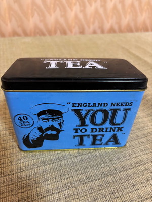 New English Teas Collectible Metal Tea Tin used