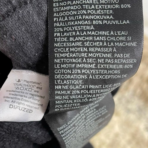 Pants Playstation H&M σαν καινούργιο, μαύρο και μπλε, ελαστική μέση
