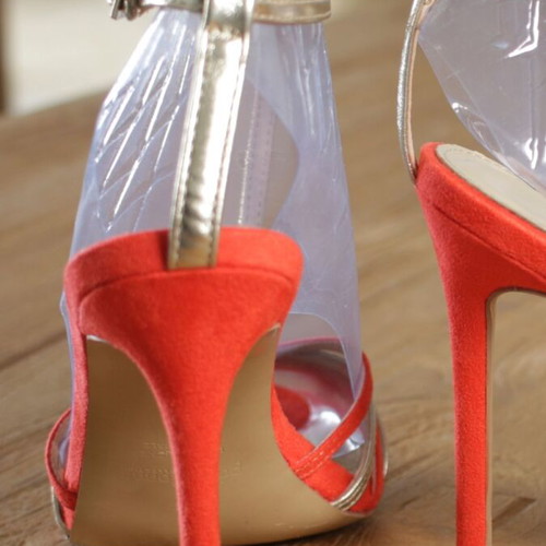 Primadonna Collection red and gold pumps new, size 37