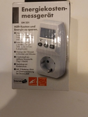Electricity cost meter new, measures power consumption