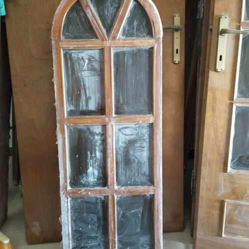 Doors with glass panels used for professional interior decoration
