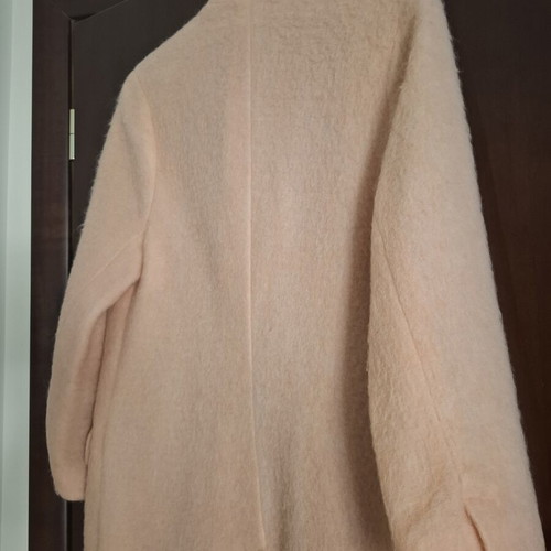 Mango Suit mohair coat, pastel pink, oversized, made to measure