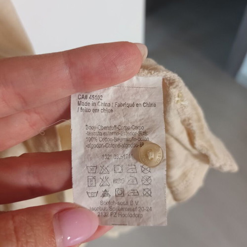Maison Scotch blouse new, beige, size S
