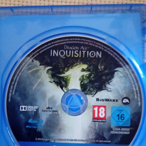 Dragon Age Inquisition game used for PS4 and PS5