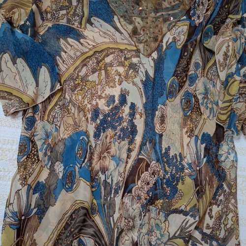 Zephirus Boho blouse 100% viscose like new, size Large
