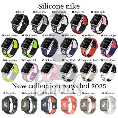 Nike Silicone Bands for Apple Watch Ultra/SE/10/9/8/7/6/5 New