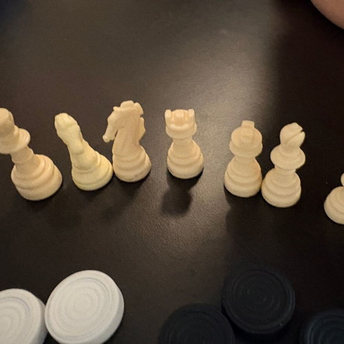 Chess and Checkers Replacement Pieces, 4 Incomplete Sets