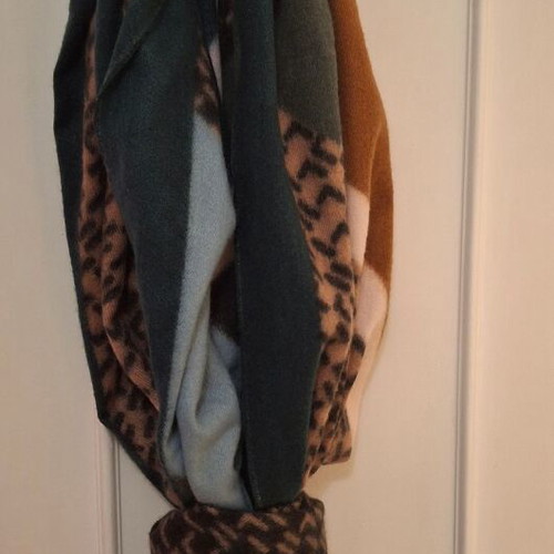 Scarf new green multicolor