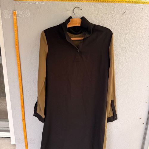 ASOS Petite two-tone mini dress used, khaki/black, size M