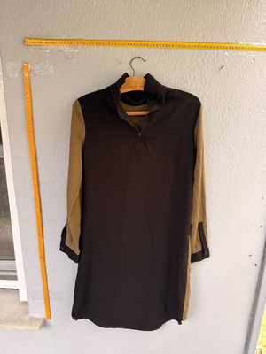 ASOS Petite two-tone mini dress used, khaki/black, size M