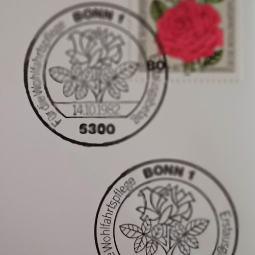 Set of 4 first day cover envelopes Germany stamps 14-10-1982 new