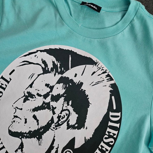 Diesel T-shirt new, size 14 years, cotton, black and blue