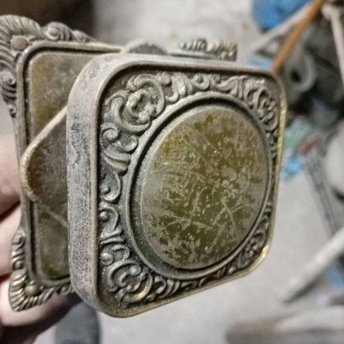 Brass door knob used, vintage