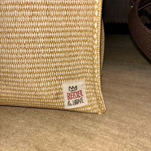Bleecker & Love handmade crossbody bag like new, beige