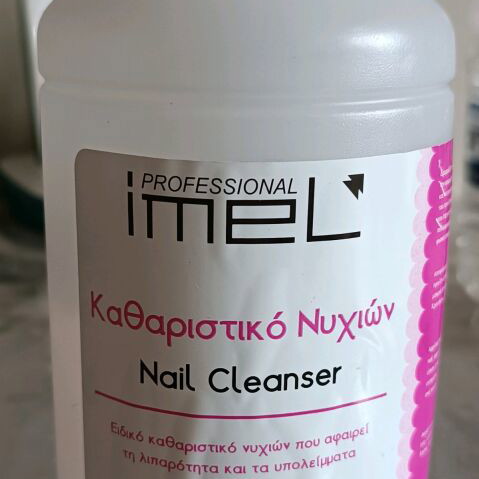 Nail cleanser used