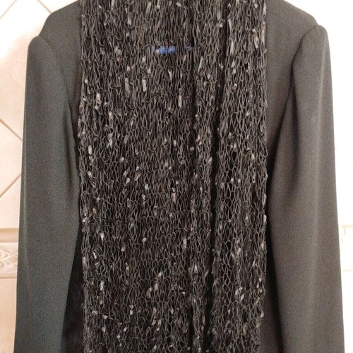 Handmade spring formal scarf/shawl new, black