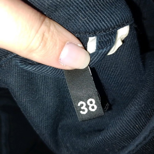 H&M Black denim jean jacket used, size M/S oversized