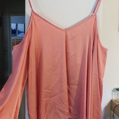 Thesis satin blouse new, pink, size L