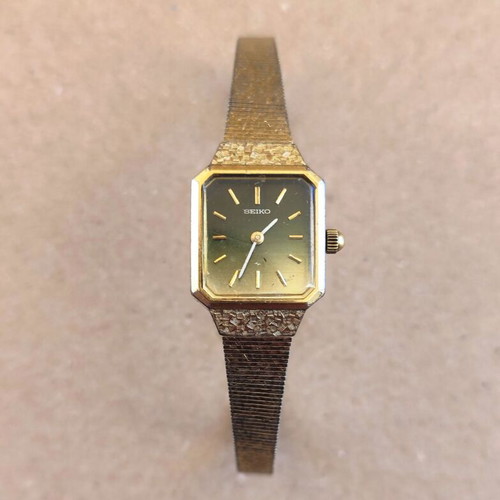 Seiko Vintage Women's Mechanical Wristwatch Gold Plated Model 11-3990 1979