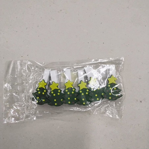 Craft clothespins Christmas tree set of 6, 4.5cm, new
