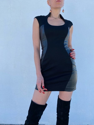 Pinko dress used, size M, black
