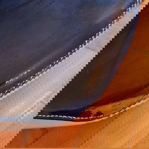 Τσάντα χειρός vintage μεταχειρισμένη, στρογγυλή πολύχρωμη