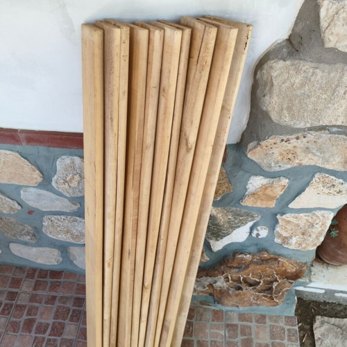 Set of 10 wooden slats 140 cm for bed